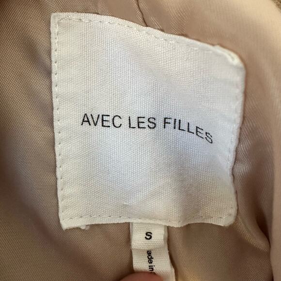 Avec Les Filles Beige Blazer - Size S - Picture 2 of 6